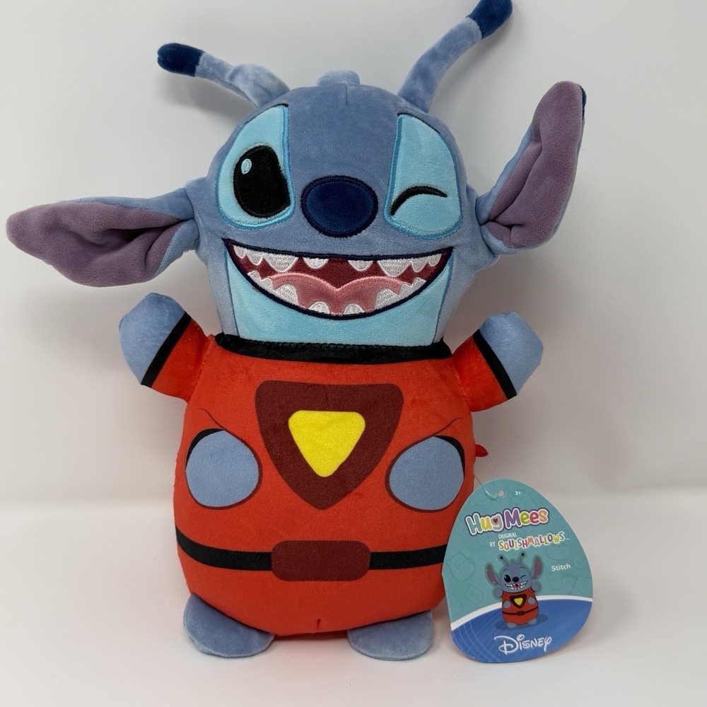 Disney Squishmallows HugMee Alien Suit Stitch Medium Plush Stuffed Animal
